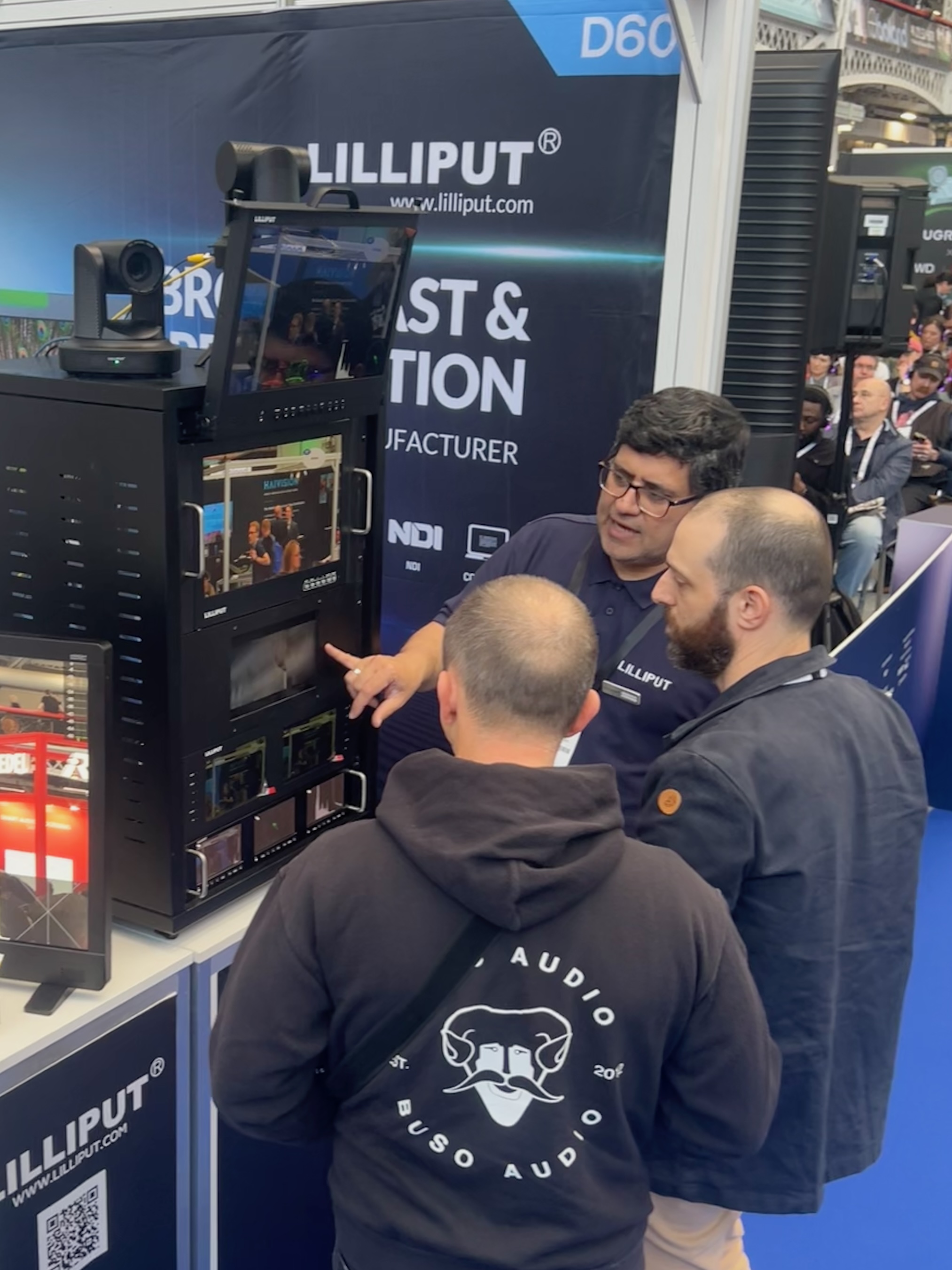 Lilliput production video monitors on the MPTS 2026 stand