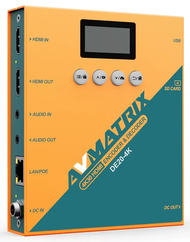 AV Matrix DE20-4K 4K HDMI NDI®|HX encoder