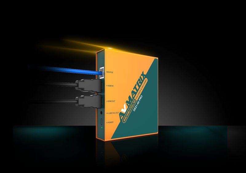 AV Matrix DE21-4K PRO HDMI NDI® encoder and decoder