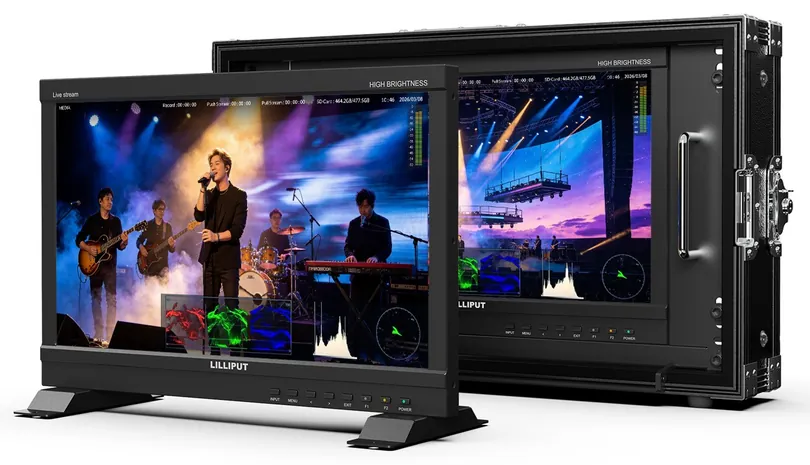 Lilliput PVM160S-E 15.6 inch broadcast monitor with NDI and recording