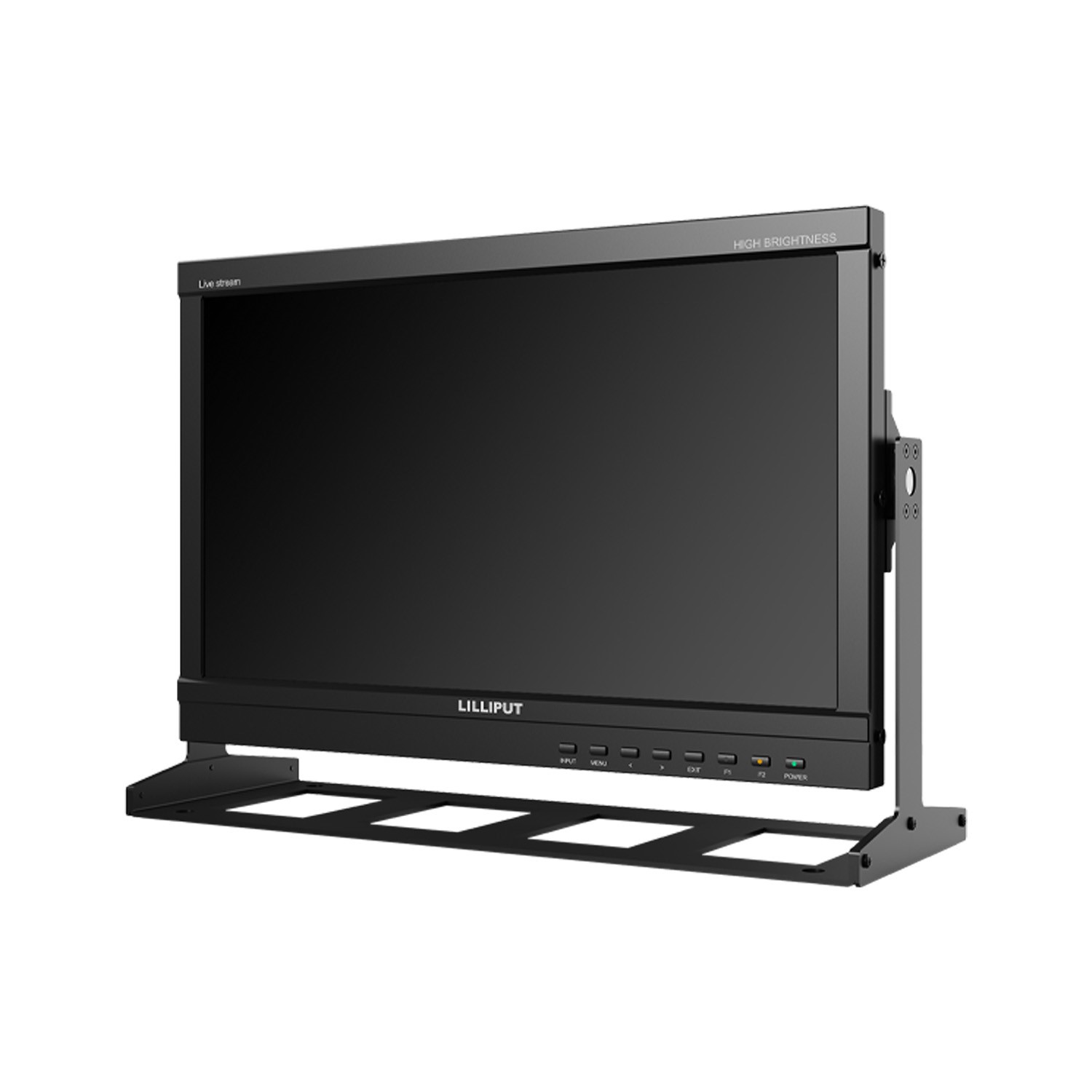 PVM160S-E three-quarter view on a desktop stand, screen off