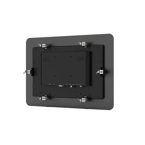 Lilliput TK1331 panel mount installation with wall mount screws from the rear