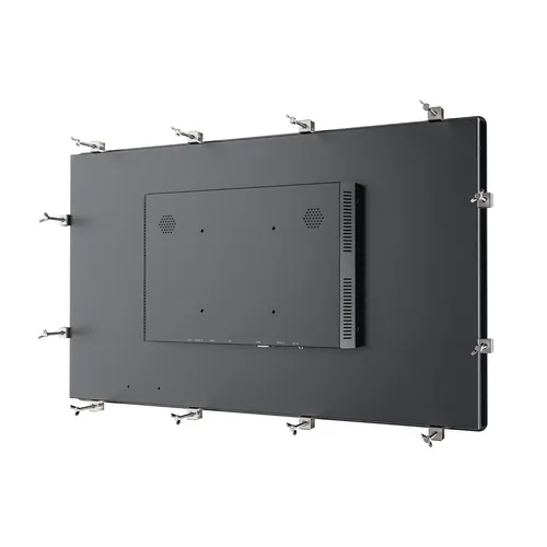 Lilliput TK2380 rear view with VESA 100 mounting and 12 wall mount screws