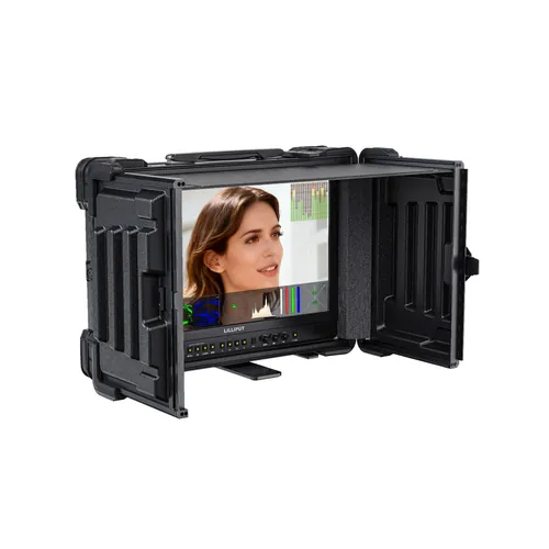 Lilliput UQ19 rear connectivity with 12G-SDI, HDMI 2.1, and SFP